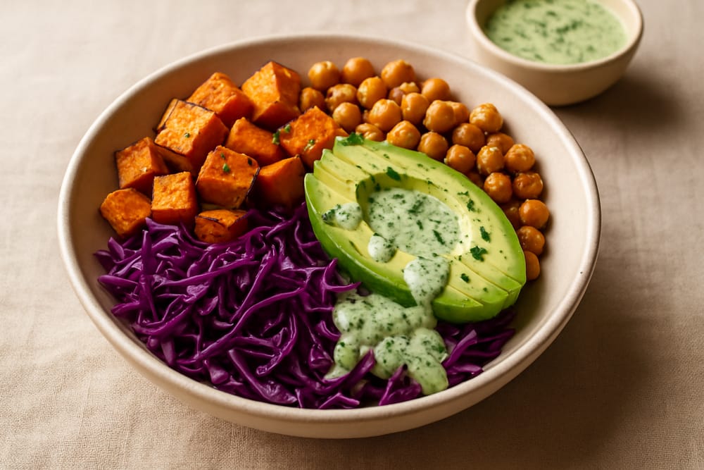 Bunte Quinoa-Bowl